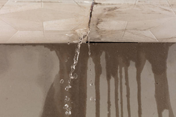 Professional Burst Pipe Cleanup technician working in Bellville, TX
